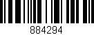 Código de barras (EAN, GTIN, SKU, ISBN): '884294'