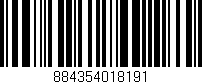 Código de barras (EAN, GTIN, SKU, ISBN): '884354018191'