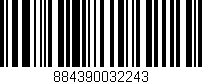 Código de barras (EAN, GTIN, SKU, ISBN): '884390032243'