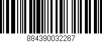 Código de barras (EAN, GTIN, SKU, ISBN): '884390032267'
