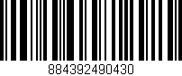 Código de barras (EAN, GTIN, SKU, ISBN): '884392490430'