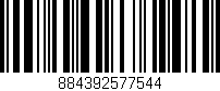 Código de barras (EAN, GTIN, SKU, ISBN): '884392577544'
