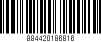 Código de barras (EAN, GTIN, SKU, ISBN): '884420186816'