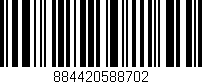 Código de barras (EAN, GTIN, SKU, ISBN): '884420588702'