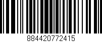 Código de barras (EAN, GTIN, SKU, ISBN): '884420772415'