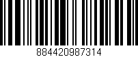 Código de barras (EAN, GTIN, SKU, ISBN): '884420987314'