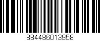 Código de barras (EAN, GTIN, SKU, ISBN): '884486013958'