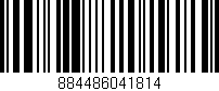 Código de barras (EAN, GTIN, SKU, ISBN): '884486041814'