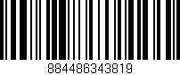Código de barras (EAN, GTIN, SKU, ISBN): '884486343819'
