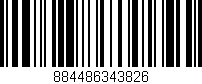 Código de barras (EAN, GTIN, SKU, ISBN): '884486343826'
