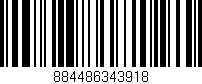 Código de barras (EAN, GTIN, SKU, ISBN): '884486343918'