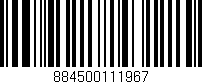 Código de barras (EAN, GTIN, SKU, ISBN): '884500111967'