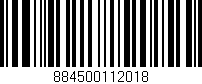 Código de barras (EAN, GTIN, SKU, ISBN): '884500112018'