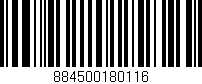 Código de barras (EAN, GTIN, SKU, ISBN): '884500180116'
