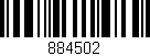 Código de barras (EAN, GTIN, SKU, ISBN): '884502'