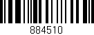 Código de barras (EAN, GTIN, SKU, ISBN): '884510'
