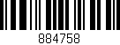 Código de barras (EAN, GTIN, SKU, ISBN): '884758'