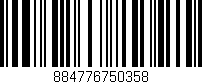 Código de barras (EAN, GTIN, SKU, ISBN): '884776750358'