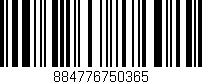 Código de barras (EAN, GTIN, SKU, ISBN): '884776750365'