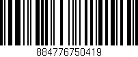 Código de barras (EAN, GTIN, SKU, ISBN): '884776750419'