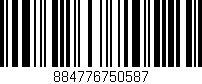 Código de barras (EAN, GTIN, SKU, ISBN): '884776750587'
