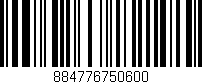 Código de barras (EAN, GTIN, SKU, ISBN): '884776750600'