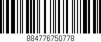 Código de barras (EAN, GTIN, SKU, ISBN): '884776750778'