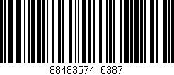 Código de barras (EAN, GTIN, SKU, ISBN): '8848357416387'