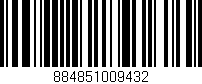 Código de barras (EAN, GTIN, SKU, ISBN): '884851009432'