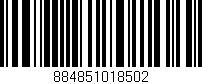 Código de barras (EAN, GTIN, SKU, ISBN): '884851018502'