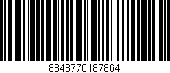 Código de barras (EAN, GTIN, SKU, ISBN): '8848770187864'
