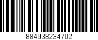 Código de barras (EAN, GTIN, SKU, ISBN): '884938234702'