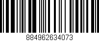 Código de barras (EAN, GTIN, SKU, ISBN): '884962634073'