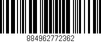 Código de barras (EAN, GTIN, SKU, ISBN): '884962772362'
