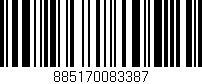 Código de barras (EAN, GTIN, SKU, ISBN): '885170083387'