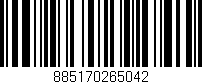 Código de barras (EAN, GTIN, SKU, ISBN): '885170265042'