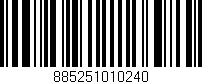 Código de barras (EAN, GTIN, SKU, ISBN): '885251010240'