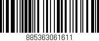 Código de barras (EAN, GTIN, SKU, ISBN): '885363061611'