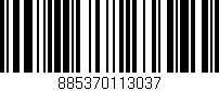 Código de barras (EAN, GTIN, SKU, ISBN): '885370113037'