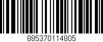 Código de barras (EAN, GTIN, SKU, ISBN): '885370114805'