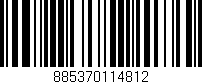 Código de barras (EAN, GTIN, SKU, ISBN): '885370114812'