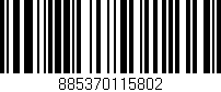 Código de barras (EAN, GTIN, SKU, ISBN): '885370115802'