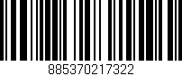 Código de barras (EAN, GTIN, SKU, ISBN): '885370217322'