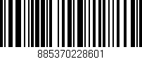 Código de barras (EAN, GTIN, SKU, ISBN): '885370228601'