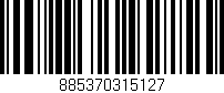 Código de barras (EAN, GTIN, SKU, ISBN): '885370315127'