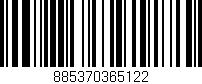 Código de barras (EAN, GTIN, SKU, ISBN): '885370365122'