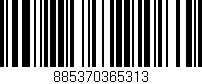 Código de barras (EAN, GTIN, SKU, ISBN): '885370365313'