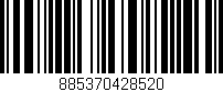 Código de barras (EAN, GTIN, SKU, ISBN): '885370428520'