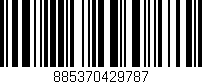 Código de barras (EAN, GTIN, SKU, ISBN): '885370429787'