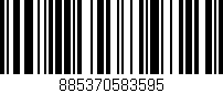 Código de barras (EAN, GTIN, SKU, ISBN): '885370583595'